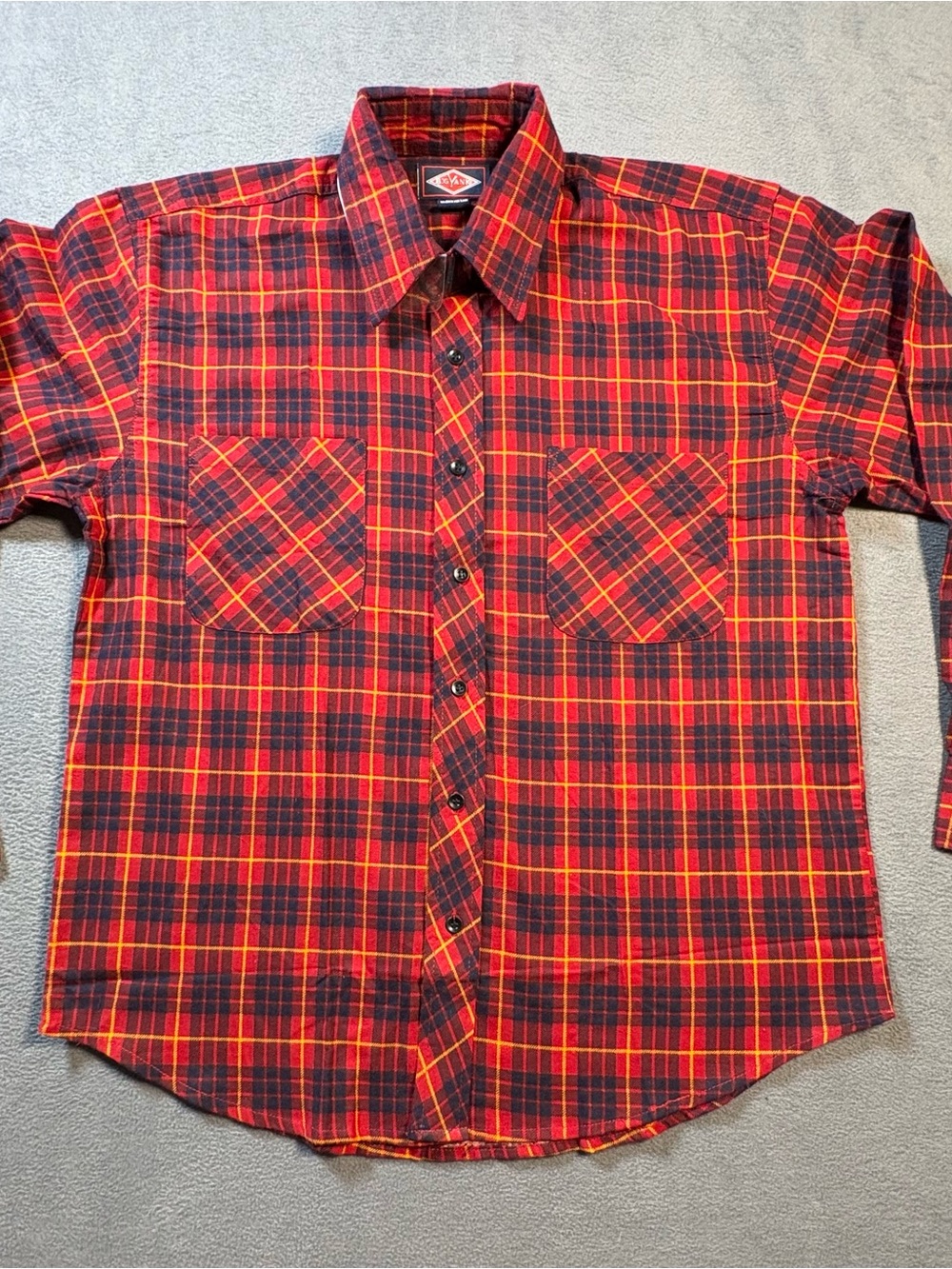 Big Yank Men's Red Plaid Button-Down Shirt